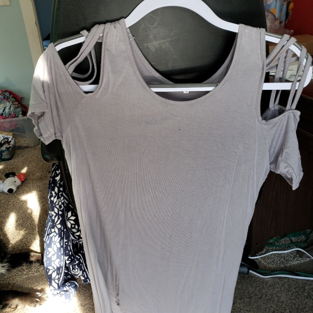 Open shoulder blouse